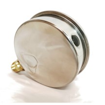 Manomètre Bourdon ∅ 100 mm - Boitier inox raccord laiton bas