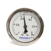 Analog pressure gauge back connection