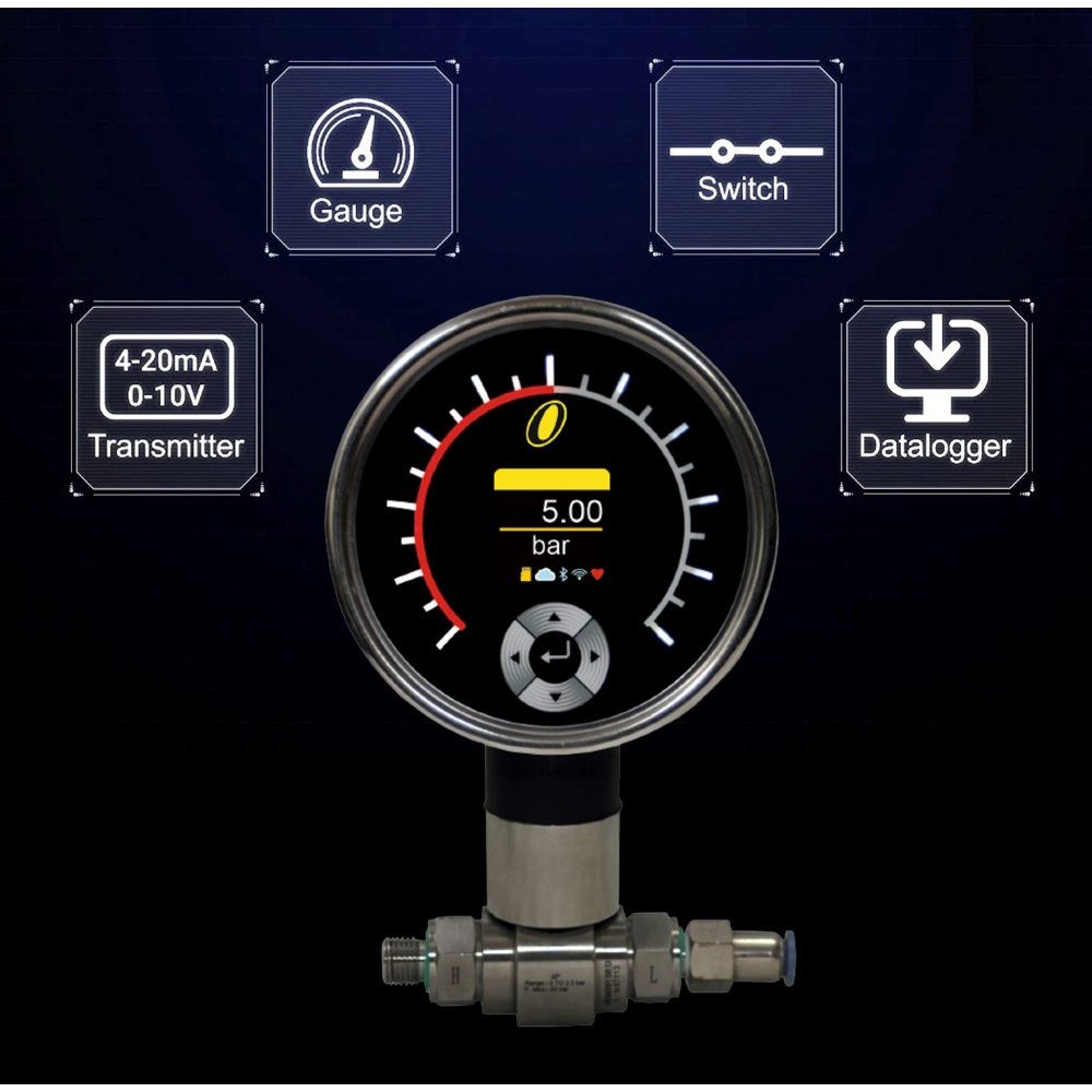 OGauge - Pressure gauge, pressure switch, pressure transmitter and data logger OGauge - Pressure gauge, pressure switch, pressure transmitter and data logger