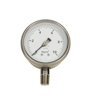 Manomètre à tube de bourdon tout inox pression standard