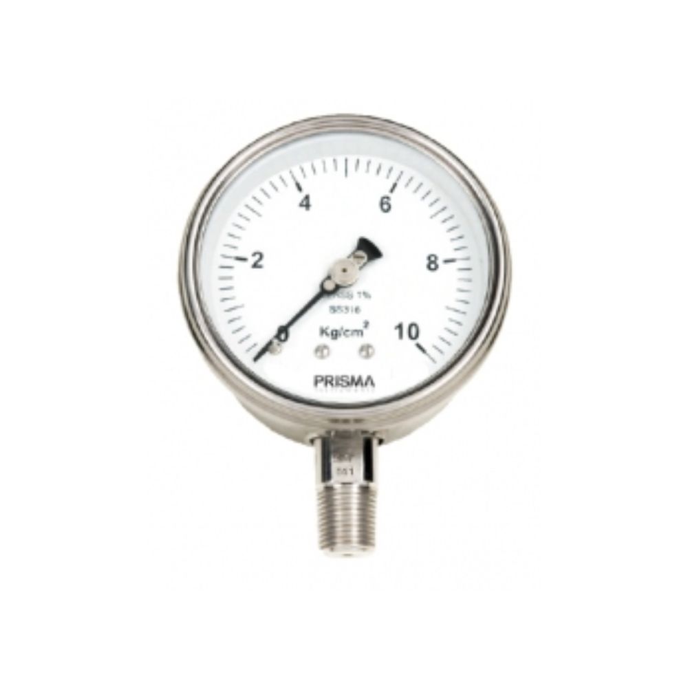 Stainless Steel Bourdon Sensing Pressure Gauge