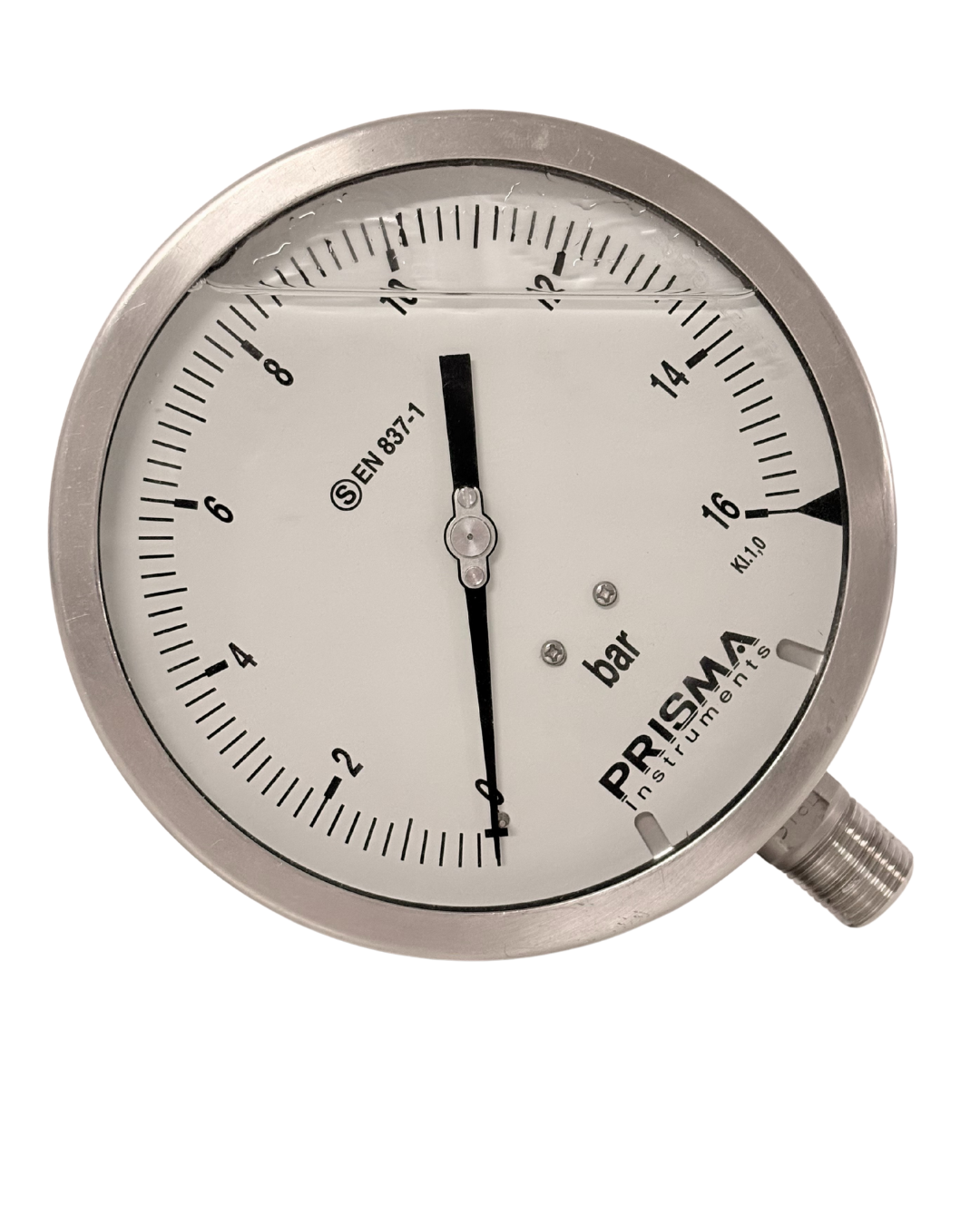 Manomètre à tube de Bourdon tout inox Échelles composées